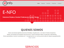 Tablet Screenshot of e-nfo.com.ar